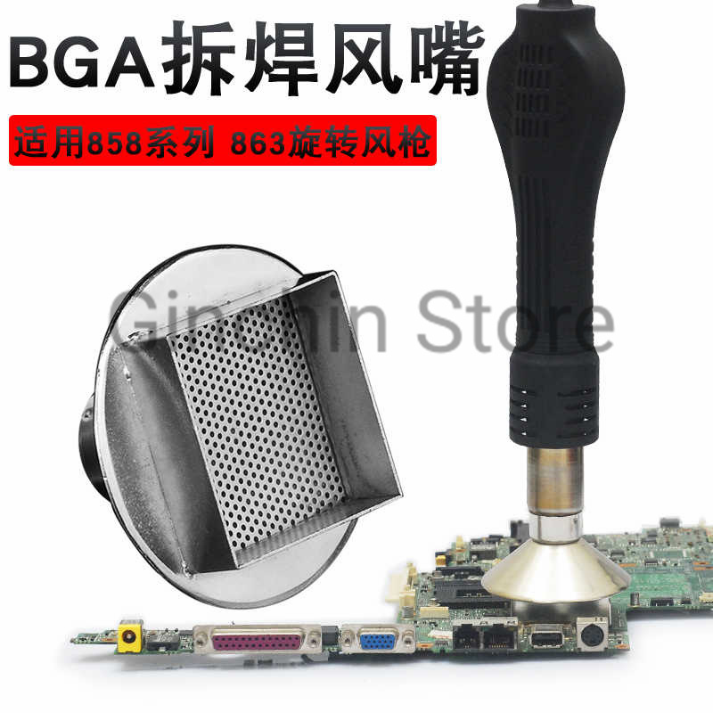 Hot Air Station 858 - 858 BGA-Nacharbeitsstationsdüse für 863-Heißluftpistole, CPU-Chip-Reparaturwerkzeug, 15
