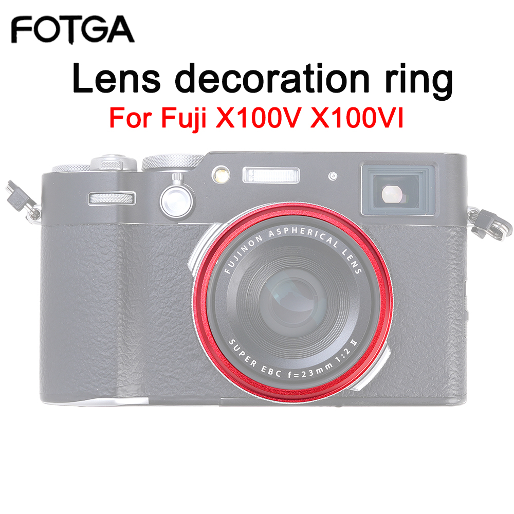Fujifilm Camera X100Vi - FOTGA Objektiv-Dekorationsring für Fuji X100V X100VI
