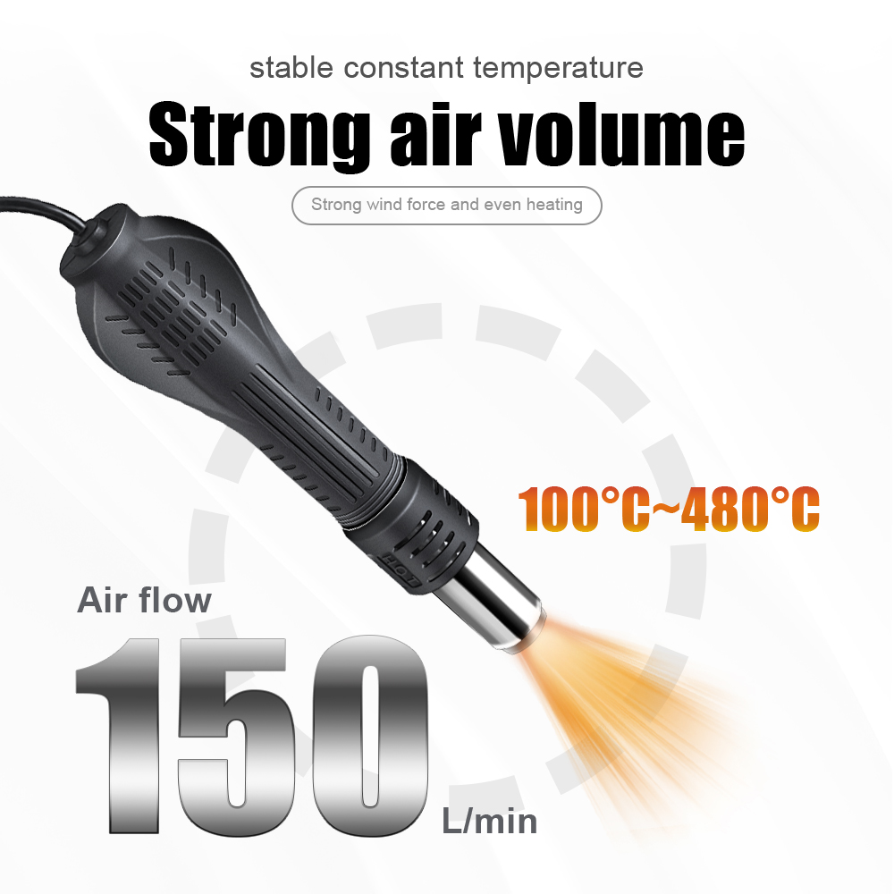 2 in 1 750 W Heißluftpistole L – Hot Air Station 858 Bewertung und Preis
