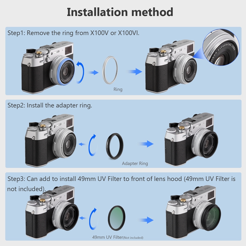 Haoge Objektivfilter-Adapterri – Fujifilm Camera X100Vi Bewertung und Preis