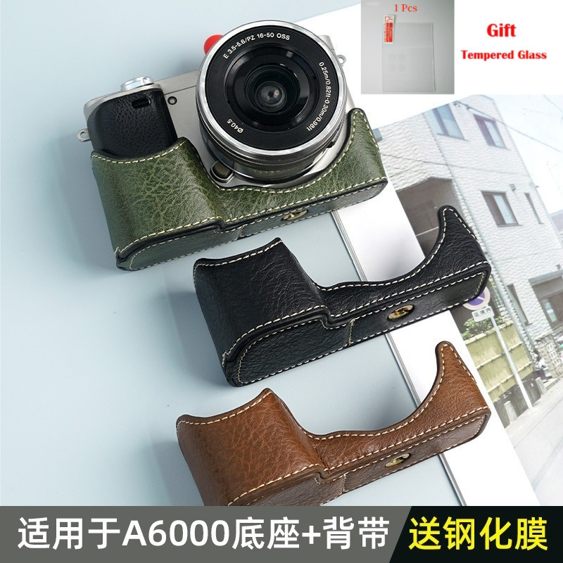 Kameratasche aus PU-Leder, Hal – Sony Camera A6400 Bewertung und Preis
